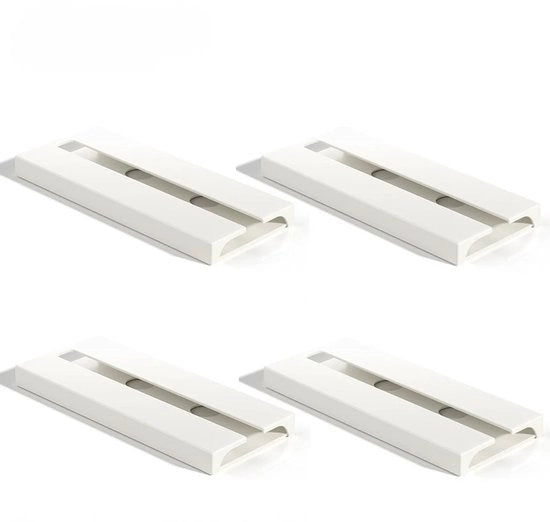 Quattro pezzi di cassetti per vini, decorazione per cucina, mobile per conservare i bicchieri di vino, facile da installare, appeso al soffitto, ideale per cucina, bar e decorazione, perfetto per gli amanti del vino, facile da installare - Bianco