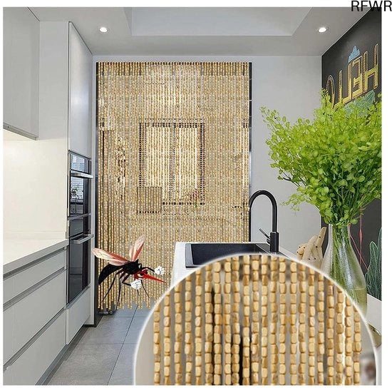 Tendal di bambù per finestra e decorazione di porte, 60x200 cm, realizzato a mano