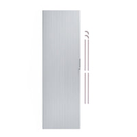 Porta a Soffietto Doccia Grigio 200x60cm Campervan Motorhome Kit Impermeabile