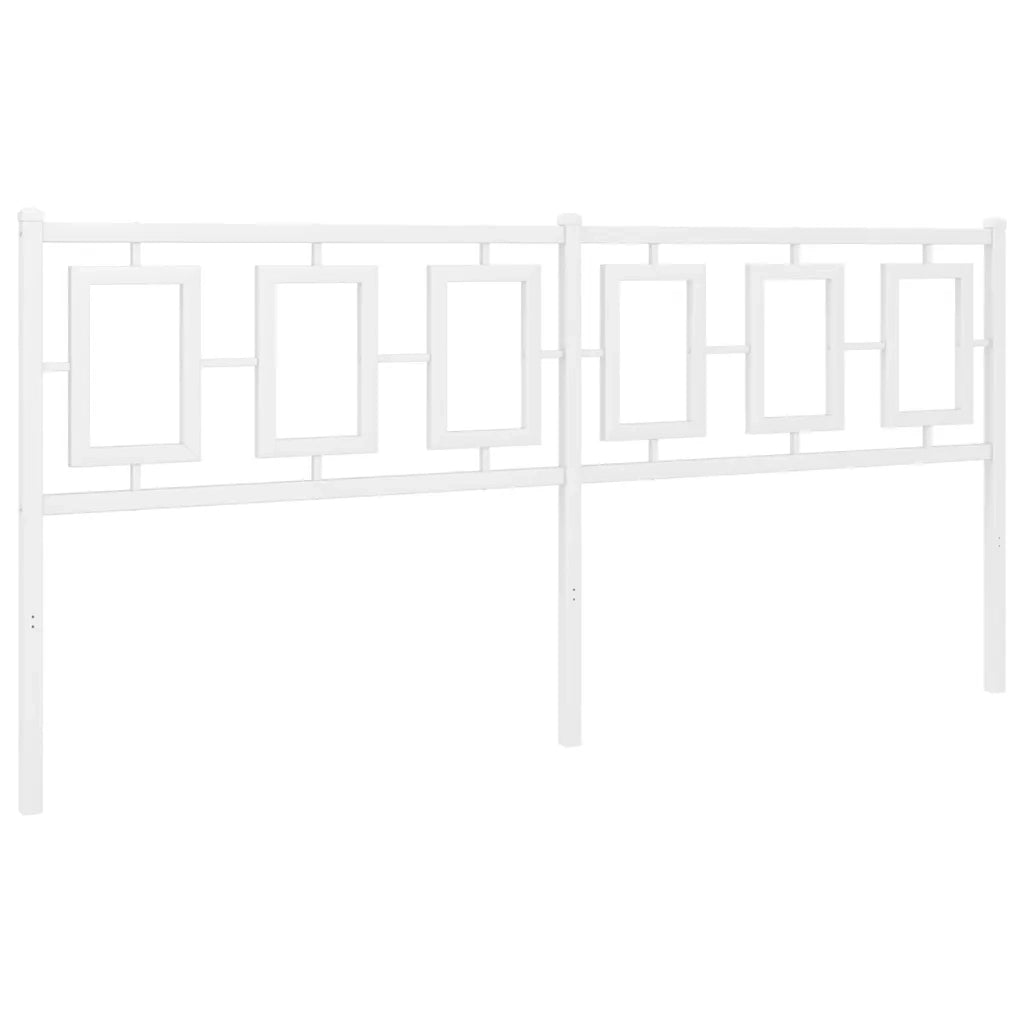 Testiera in Metallo-Testiera in Ferro-Testata Bianco 180 cm 627286