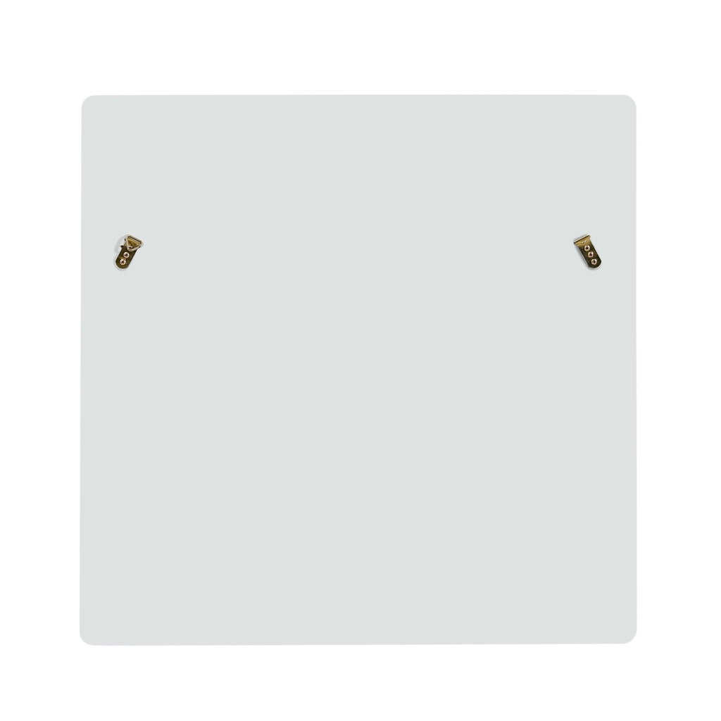 SPECCHIO DA PARETE 80x80 cm Bianco in MDF