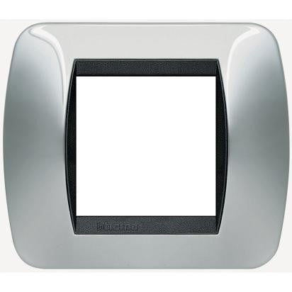 Bticino living Placca 2 moduli cromo L4802CR