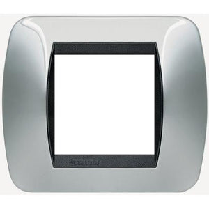 Bticino living Placca 2 moduli cromo L4802CR