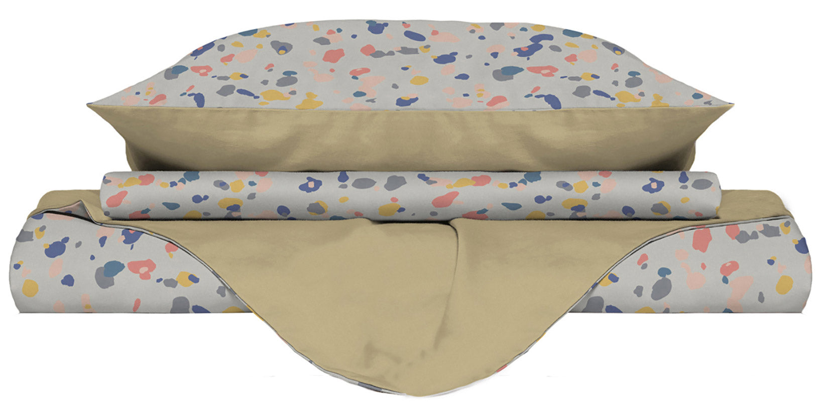 Copripiumino Singolo Double Face con Federe Stampato Background