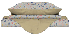 Copripiumino Singolo Double Face con Federe Stampato Background