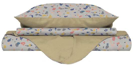 Copripiumino Singolo Double Face con Federe Stampato Background