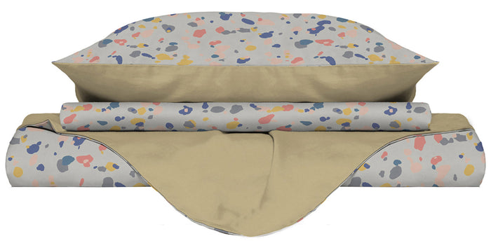 Copripiumino Singolo Double Face con Federe Stampato Background