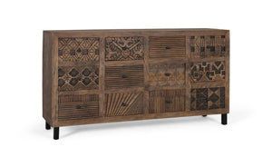 Credenza artigianale in legno massello di mango 160cm