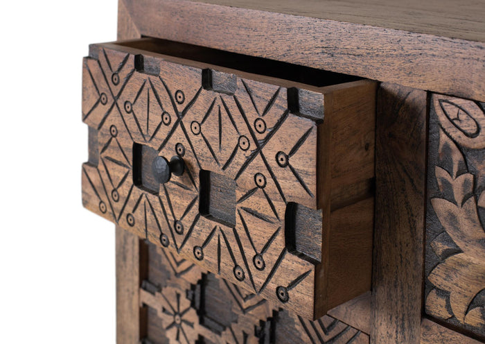 Credenza artigianale in legno massello di mango 160cm