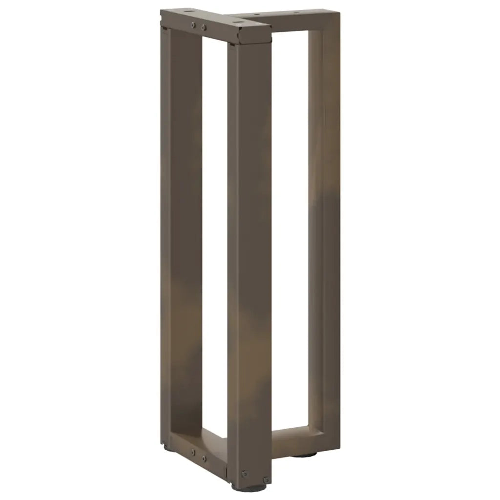 Gambe per Tavolo Consolle a Forma di T 2 pz Nere 25x28x(72-73) cm Acciaio