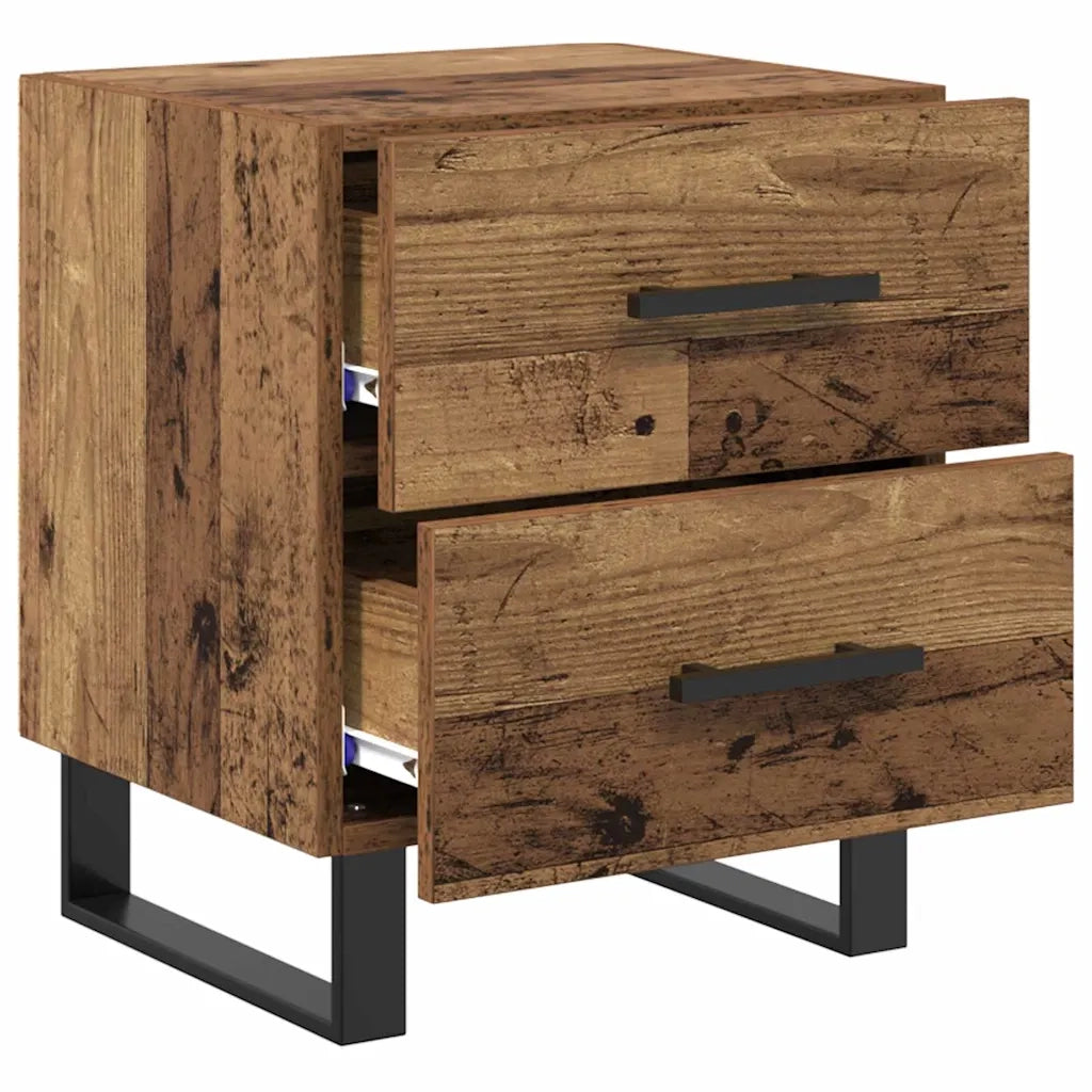 Armadio da Notte con cassetto Legno vecchio 40 x 35 x 47,5 cm 882059