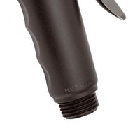 Doccetta shut-off nera opaco in abs stampata made in italy.