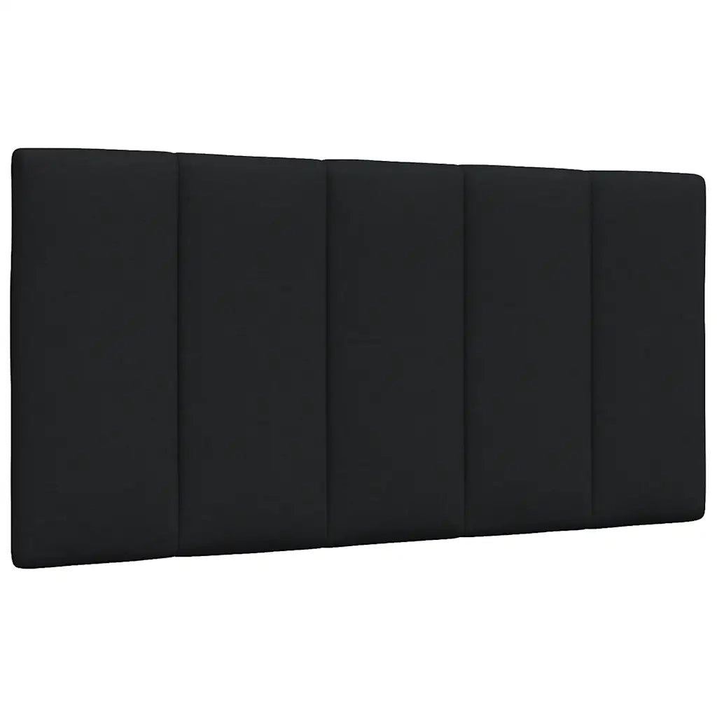 Letto con Materasso Nero 100x200 cm in Tessuto