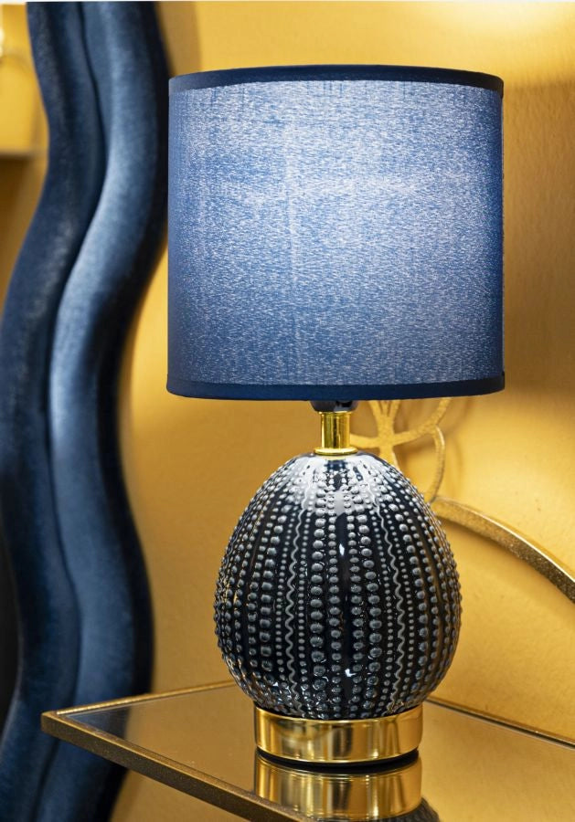 LAMPADA DA COMODINO FLAVI BLU CM Ø 15X30,5
