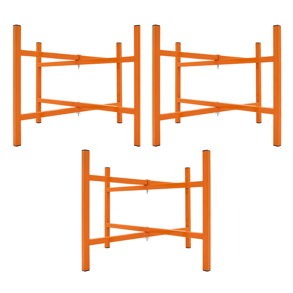 Cavalletti Porta Malta x3 500mm Acciaio Pieghevole con Kit di Fissaggio