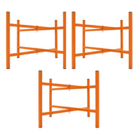 Cavalletti Porta Malta x3 500mm Acciaio Pieghevole con Kit di Fissaggio