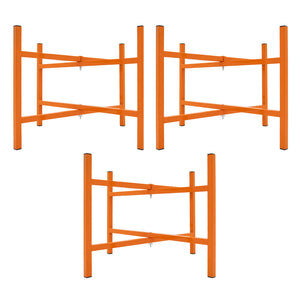 Cavalletti Porta Malta x3 500mm Acciaio Pieghevole con Kit di Fissaggio