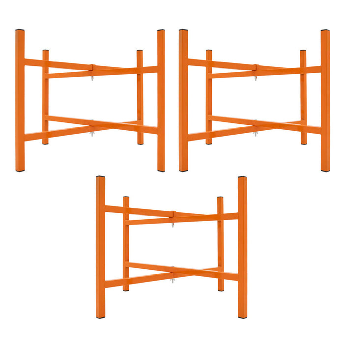 Cavalletti Porta Malta x3 500mm Acciaio Pieghevole con Kit di Fissaggio