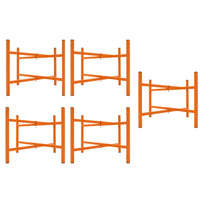 Cavalletti Porta Malta x5 500mm Acciaio Pieghevole con Kit di Fissaggio