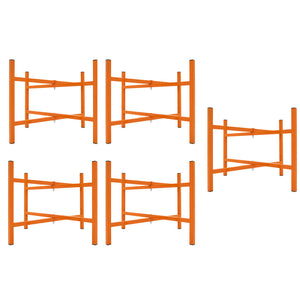 Cavalletti Porta Malta x5 500mm Acciaio Pieghevole con Kit di Fissaggio