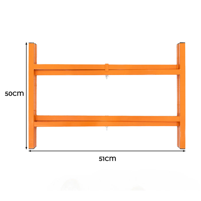 Cavalletti Porta Malta x5 500mm Acciaio Pieghevole con Kit di Fissaggio