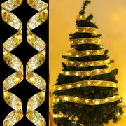Illuminazione di Natale a LED - 50 led - Catena luminosa lucida - 5 m - Decorazione per albero di Natale - Atmosfera festiva per interni ed esterni