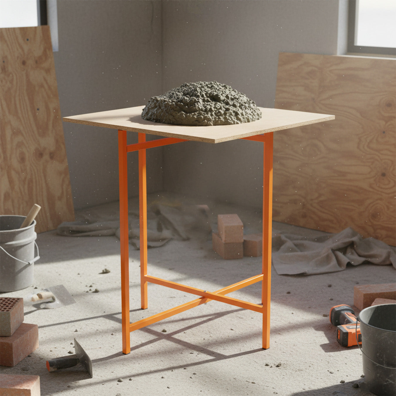 Cavalletti Porta Malta x5 750mm Acciaio Pieghevole con Kit di Fissaggio