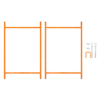 Cavalletti Porta Malta x10 750mm Acciaio Pieghevole con Kit di Fissaggio