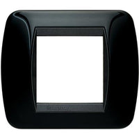 Bticino living Int.  Placca 2 posti NERO  L4802NR