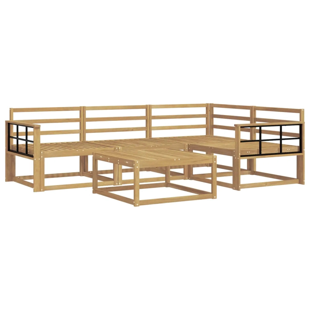 Set di divani da esterno 5 pcs Bianco 79 x 79 x 37 cm 3386418