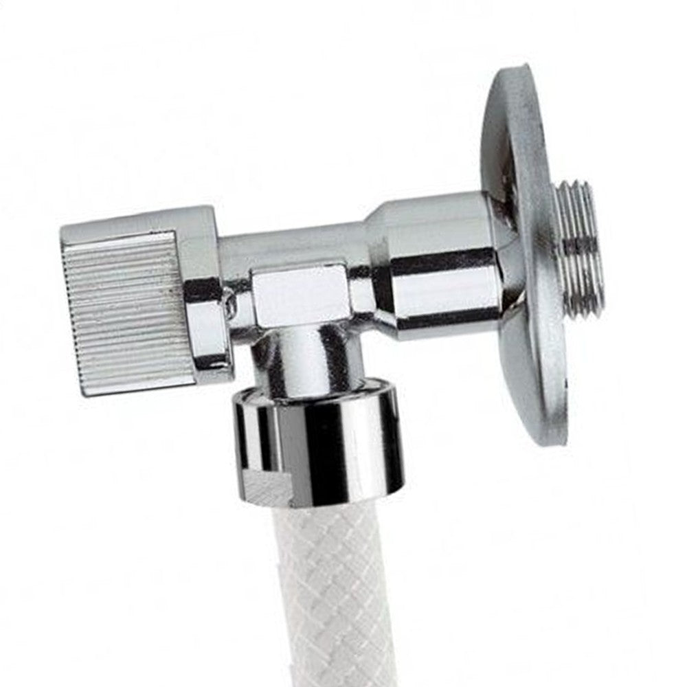 Doccetta per bidet con flessibile, rompigetto con gancio, appendino e rubinettino sottolavabo