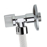 Doccetta per bidet con flessibile, rompigetto con gancio, appendino e rubinettino sottolavabo