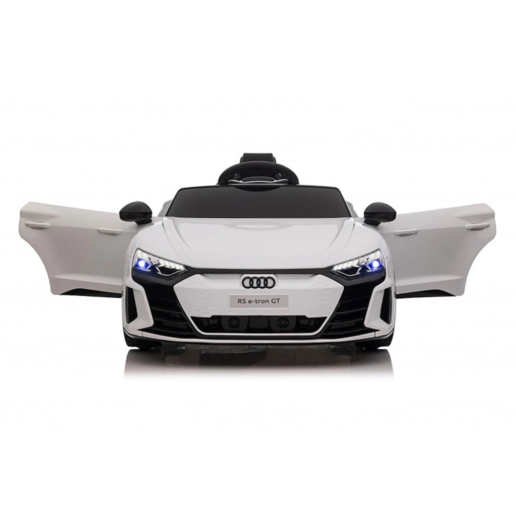 Macchina Elettrica per Bambini 12V Licenza Ufficiale Audi RS E-Tron GT con Telecomando Bianco