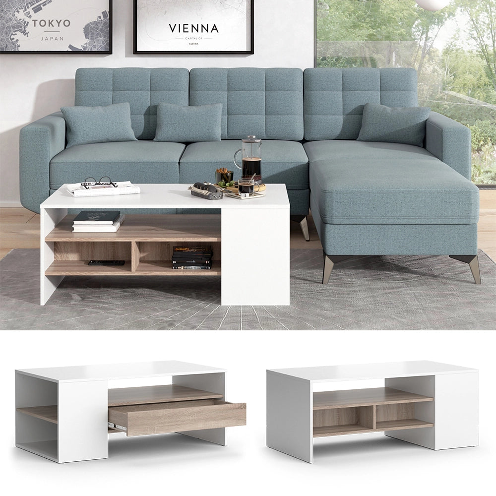 Vicco Tavolino Bianco 110 x 60 cm