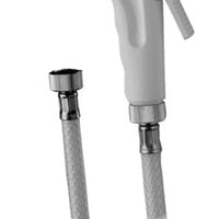 Set doccetta bidet eco con doccia a pulsante bianca, flessibile e gancio