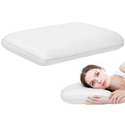CUSCINO MEMORY FOAM A RIMBALZO RAPIDO CON COPERTURA RIMOVIBILE E LAVABILE, 60X40X10 CM, BIANCO CREMA