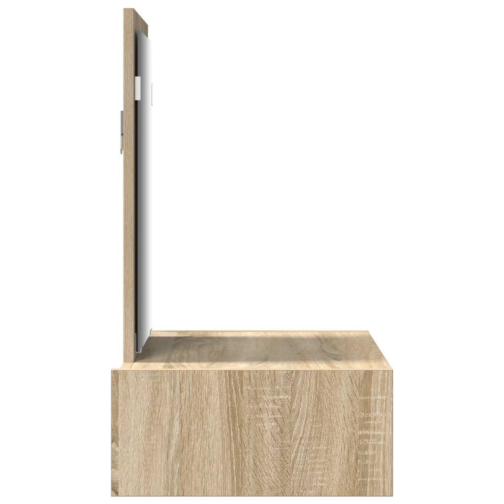 Specchiera a parete Rovere Sonoma 60x40x70 cm