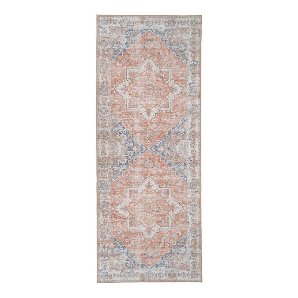 Tappeto Rettangolare Havana, Arancione, Polistirene Cinigliato, 200x80x1 cm