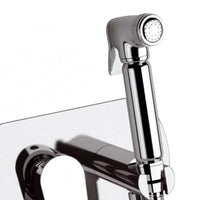 Miscelatore incasso per shut-off con doccetta shut-off, supporto doccia-presa acqua e flessibile doccia.