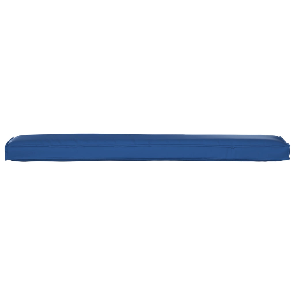 Cuscino per panchina Blu Reale 200x40x8 cm in Tessuto Oxford