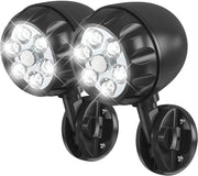 Faro LED per esterno, spot per esterno, illuminazione esterna con alta luminosità, proiettori per garage e giardino, lampade a movimento, lampade da parete, 2 pezzi