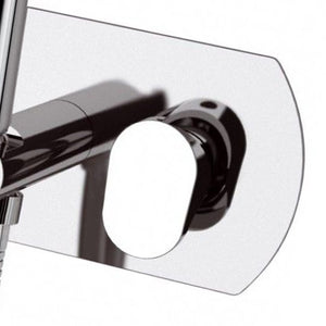 Miscelatore incasso per shut-off con doccetta shut-off, supporto doccia-presa acqua e flessibile doccia.