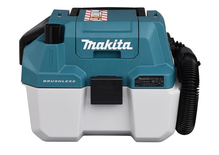Makita DVC750LZX3 aspirapolvere a traino 7,5 L Aspiratore a cilindro Secco e bagnato Senza sacchetto