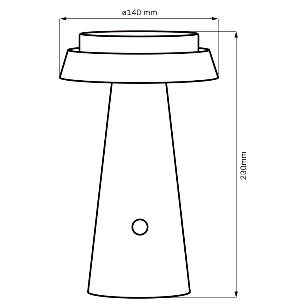 Lampada tavolo solare LED grigia USB-C IP54 Polux Marakesz