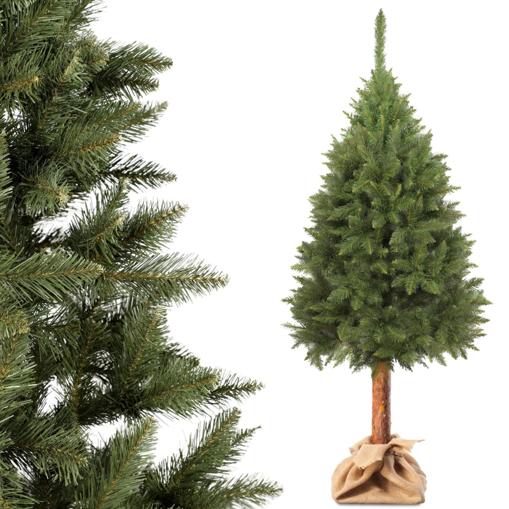 Albero di Natale artificiale KADAX su tronco, 180 cm, realistico, denso, abete verde, stabile.