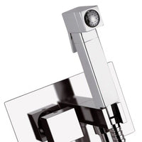 Miscelatore incasso per shut-off con doccetta shut-off, supporto doccia-presa acqua e flessibile.