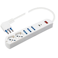 Poly Pool PP2535 prolunghe e multiple 1,5 m 5 presa(e) AC Interno Bianco