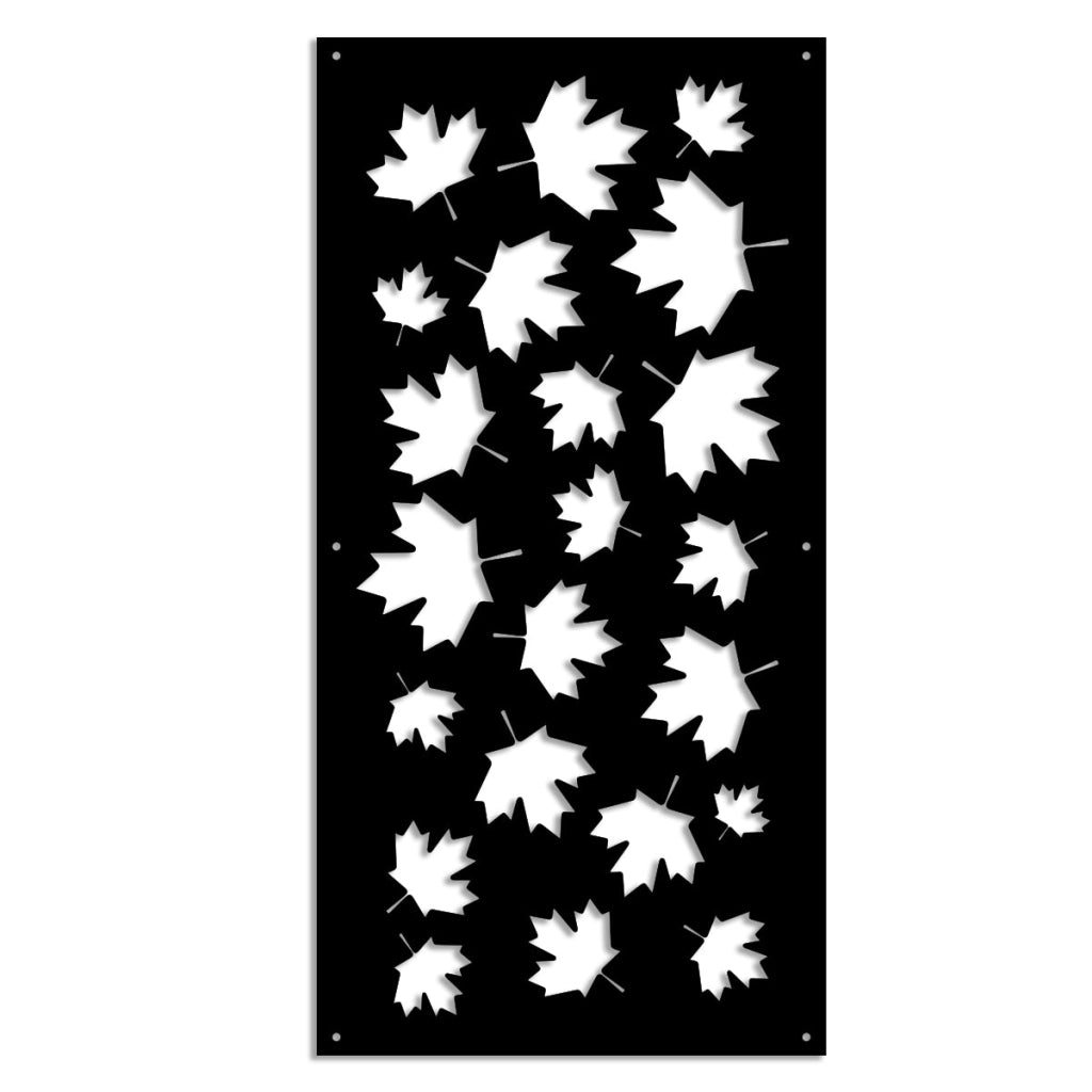 MAPLE - Pannello in PVC traforato - Parasole Colore: nero, Misura: 47x94 cm
