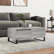 Tavolino Salotto-Tavolino da soggiorno-Tavolo Grigio Sonoma 90x50x36,5 cm Legno Multistrato 815247