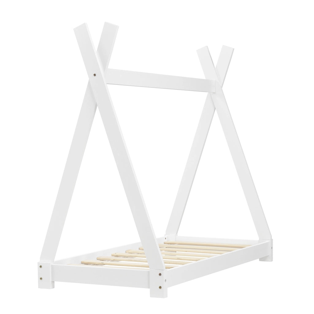 [neu.haus] Letto per Bambini con Materasso a Schiuma Fredda 70 x 140 cm Fodera Rimovibile Öko-Tex Standard 100 made in EU Bianco